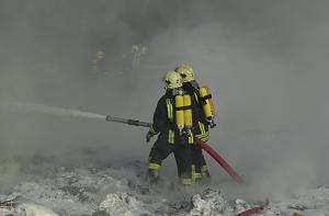 Brand auf der Deponie Spröda am 24.10.2004